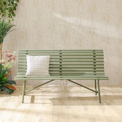 Olivia 3-Seater Park Bench - Military Green - With 1-Year Warranty