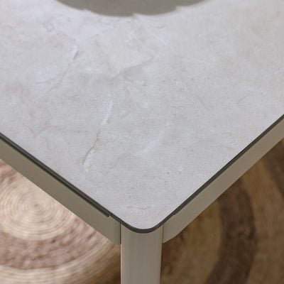 Tuxedo 1 + 6-Seater Dining Set - Beige - With 1-Year warranty