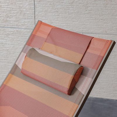 Mabel Sun Lounger - Pink/Taupe - With 6-Month Warranty