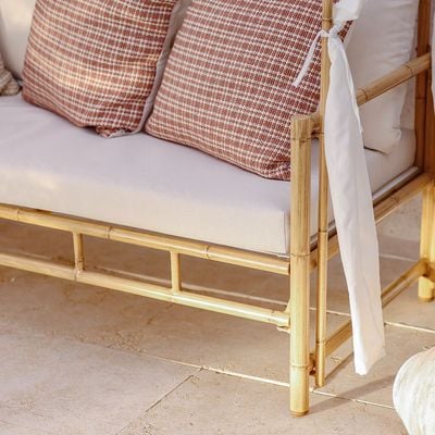 سيرينا بيسترو اريكه بمظله -ابيض/بامبو مع ضمان لمده عام واحد