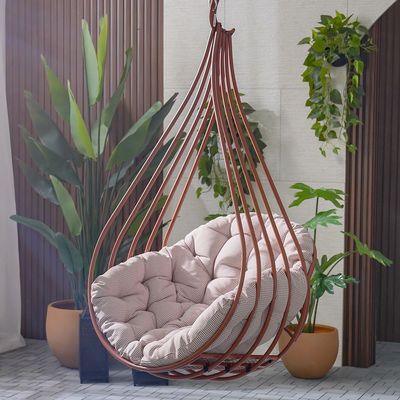 Valance Hanging Chair - Terracotta - With 1-Year Warranty