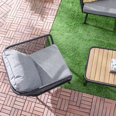 Cloud Sofa Set-Grey-With 1-Year Warranty