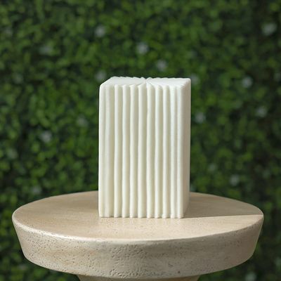 Square Box Decor With Light 10.6X10.6X15.8Cm