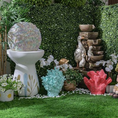 Butterfly Flat Ball Decor With Light 37.8X19.5X32.3Cm