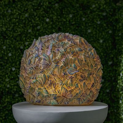 Butterfly Flat Ball Decor With Light 37.8X19.5X32.3Cm