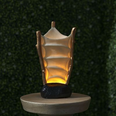 Sailing Boat Decor With Light 20.2X16.5X33.6Cm