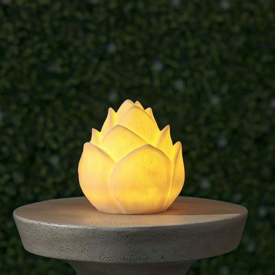 Lotus Bud Decor With Light 8.2Cm 14.3X14.7Cm