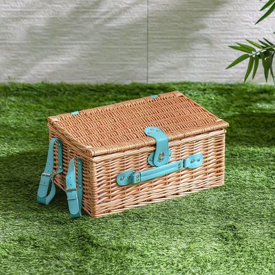 Picnic Basket Set - 4 Pieces - Multi-color