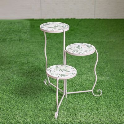 Triple Tiered Floral Planter