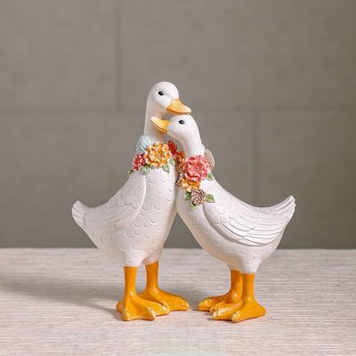 MGO Floral Duck Duo Décor - 32x15x32 cm