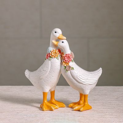 MGO Floral Duck Duo Décor - 32x15x32 cm