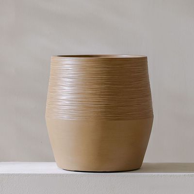 Fibre Clay Pot - Taupe - 34.5x34.5x35 cm 