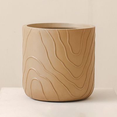 Fibre Clay Pots Abstract Design - 24X24X24 Cm