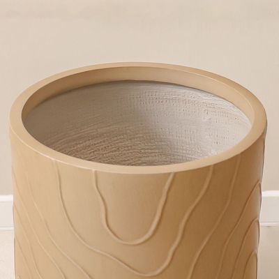 Fibre Clay Pots Abstract Design - 36X36X36 Cm