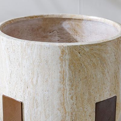 Fibre Clay Pot with Stand - 44x44x41.5 cm