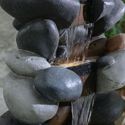 Pebble Fountain - Multi-color - 57x40x130 cm