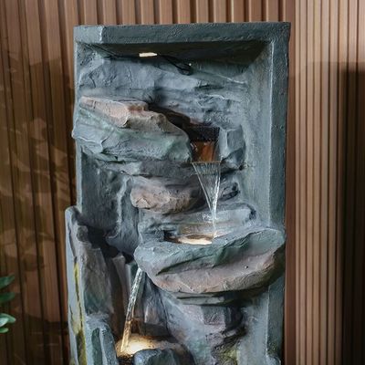 Canyon Falls Fountain-Multi-color-37.5x37.5x102.5 cm