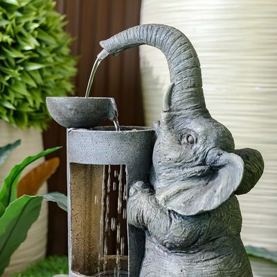 نافورة على شكل فيل – متعددة الألوان – 25×20×45 سم 
