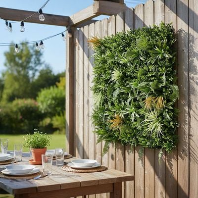 Artificial Fence - Fire Sky - 100x100 cm 