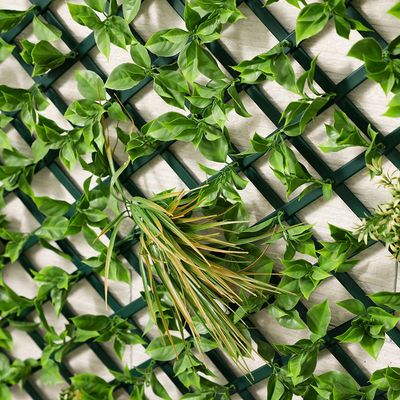 سياج من خشب الصفصاف الاصطناعي من مادة البولي فينيل كلوريد – 100×200 سم | لوحة خصوصية خارجية مزخرفة