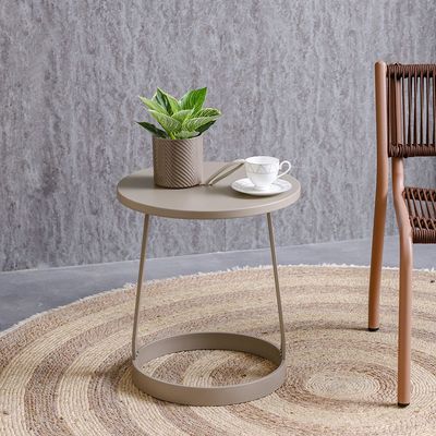 Moreni Side Table Dia47xH52.5CM - Sand