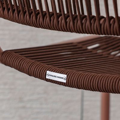 The Loom Outdoor Chair Without Arm - Brown/Red - With 1-Year Warranty