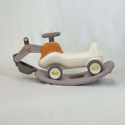 3 - فى -1 حفّار للأطفال وحصان هزاز وعربة