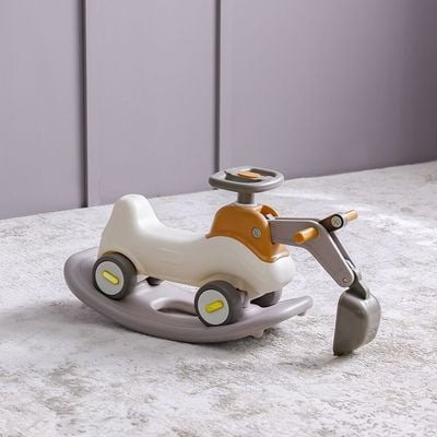 3-IN-1 Kids excavator &
rocking horse & car
