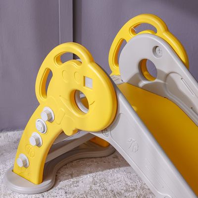 Kids Folding Slide - Yellow & Grey
