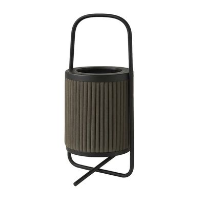 حبل إضاءة ليد يعمل بالطاقة الشمسية مع مكبر صوت بلوتوث - رمادي