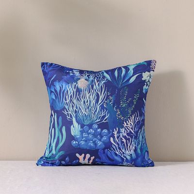 Toss Pillow With Zipper Without Piping 45X45Cm -Ocean Bloom