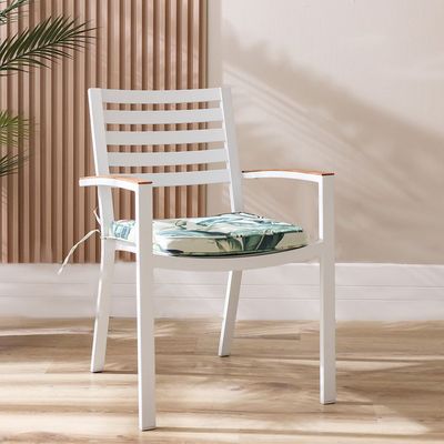 Square Seat Cushion 43X43X5Cm- Tropical Whispers