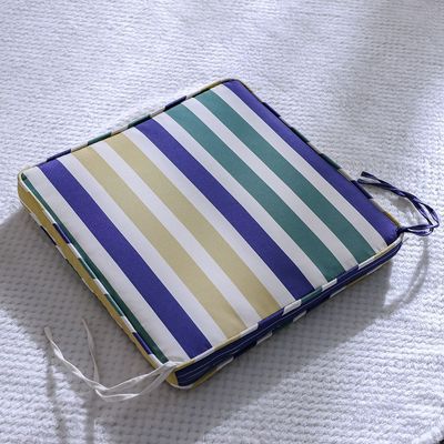 Square Seat Cushion 43X43X5Cm- Timeless Stripe