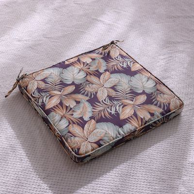 Square Seat Cushion With Zipper 58X58X5Cm- Faded Grace