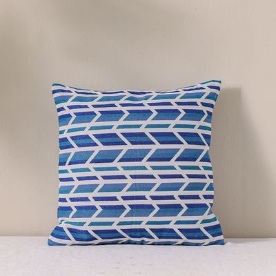 Woven Cushion 45X45Cm - Cypress Dazzling Blue