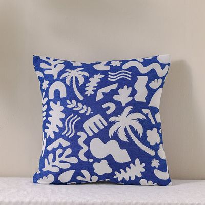 Woven Cushion 45X45Cm - Nice Dazzling Blue