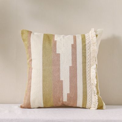 Woven Cushion 45X45Cm - Dusty Rose Blush