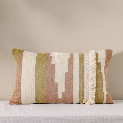 Woven Cushion 30X45Cm - Dusty Rose Blush