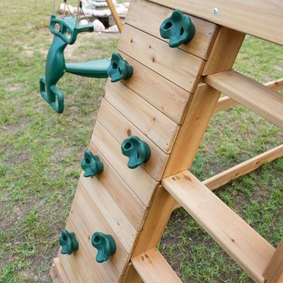 Dynamic Sports Arabian Baboon Wooden Swing Set 