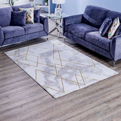 Rugs Cpc Lp Elmas 200X300 Grey Gold 00603