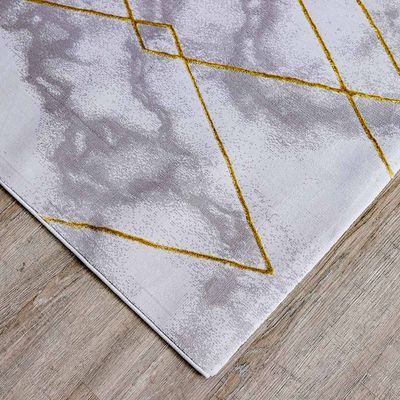 Rugs Cpc Lp Elmas 200X300 Grey Gold 00603