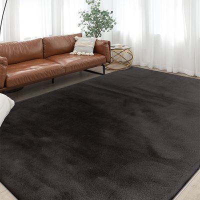 Plush Solid Soft Fur Rugs 80X150 Dr Grey