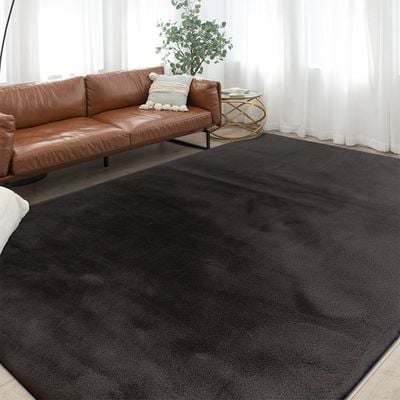 Plush Solid Soft Fur Rugs 160X230 Dr Grey