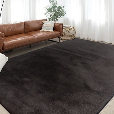 Plush Solid Soft Fur Rugs 200X300 Dr Grey