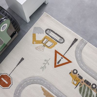 Luna Kids Play Pattern Rugs 120X180 -White Multi