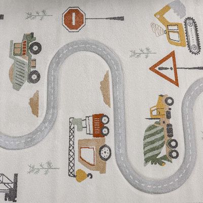 Luna Kids Play Pattern Rugs 120X180 -White Multi