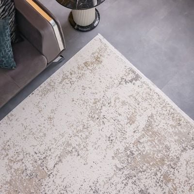 Luxura Artsilk Modern Contermperory Rugs 240X340 -Beige Grey