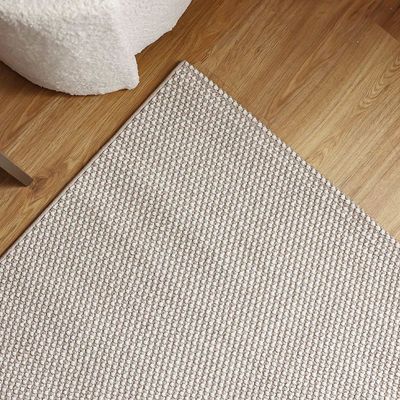 Prism Solid Textured Rugs 120X180 -Cream