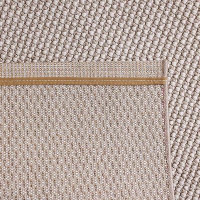 Prism Solid Textured Rugs 120X180 -Cream