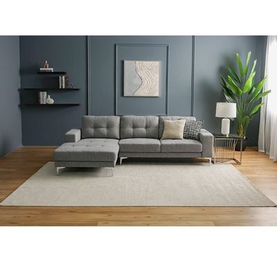 Prism Solid Textured Rugs 200X300 -Cream